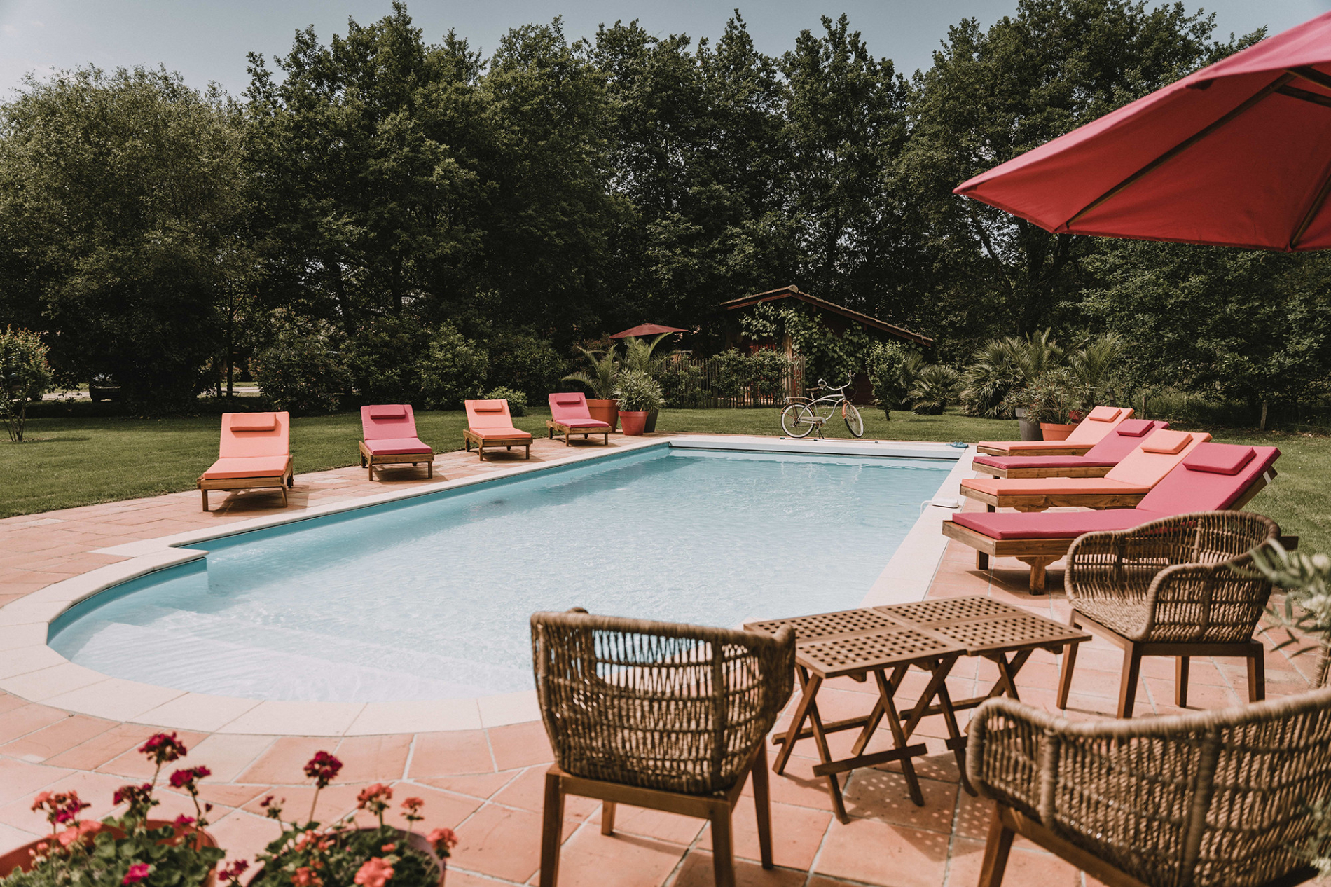 hébergement piscine Landes