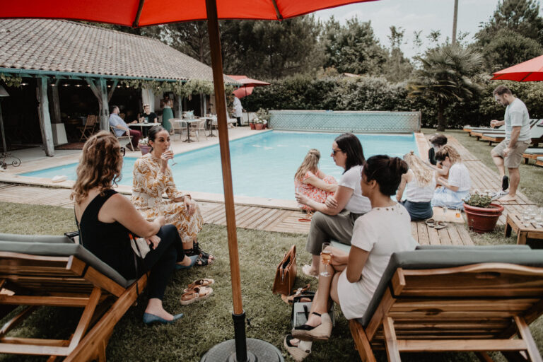 décoration piscine pour mariage